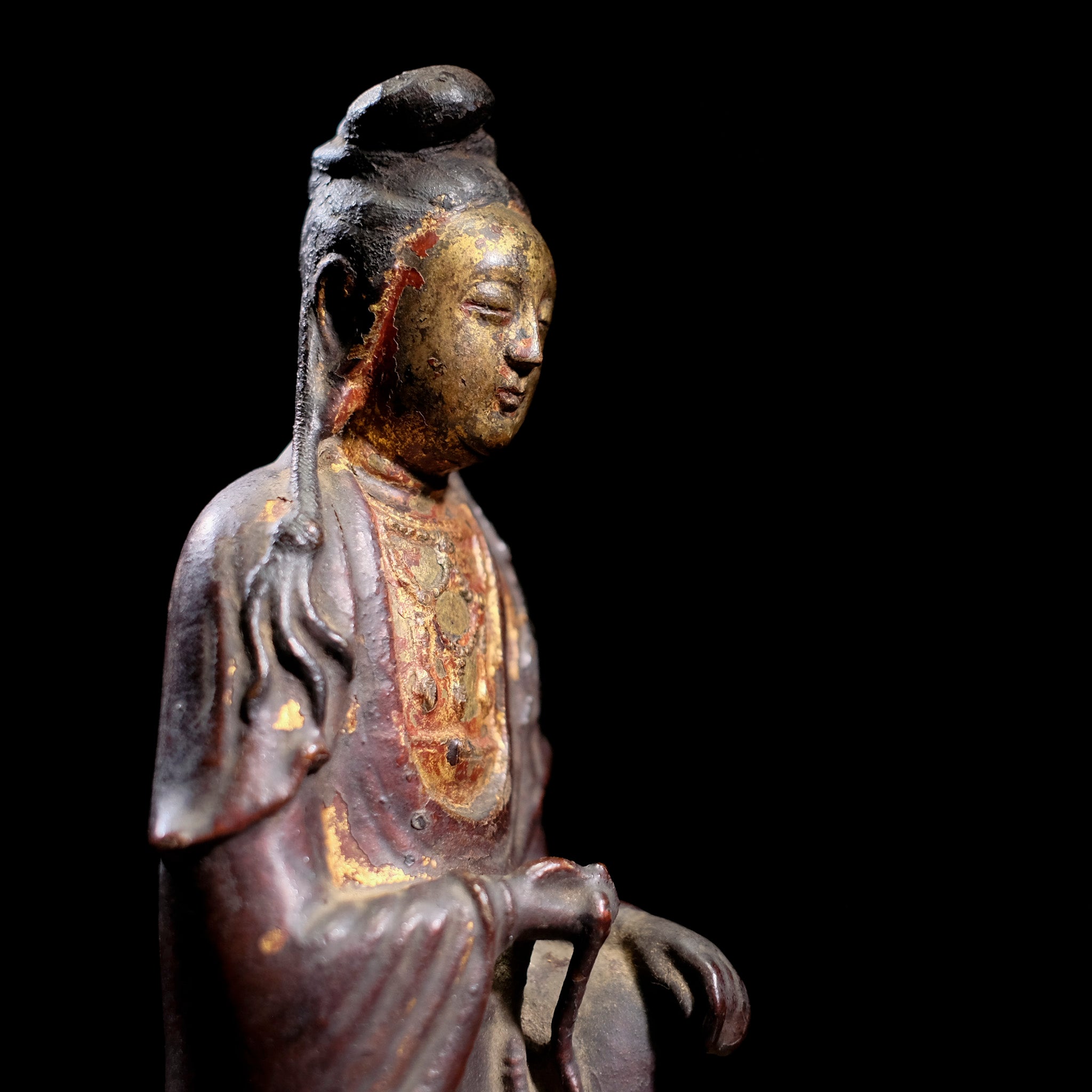 唐物 辰砂 観音瓶 大清康煕年製 款 中国美術 古玩 SN778 唐物 辰砂